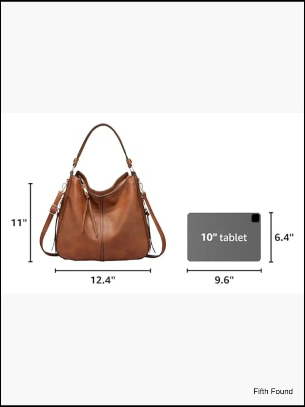 Large Hobo Crossbody Bag Faux Leather Shoulder Purse Handbag Retro Ladies Tote